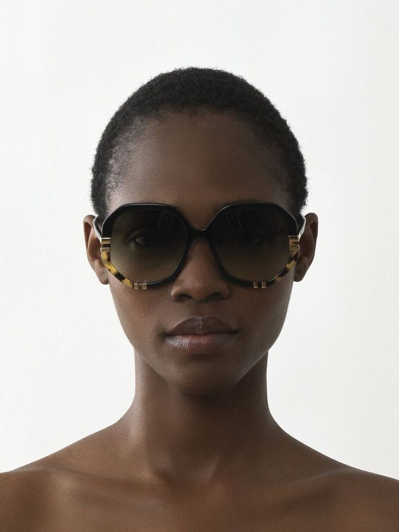 Okulary Przeciwsłoneczne Chloe West Czarne | CHE-SR14560