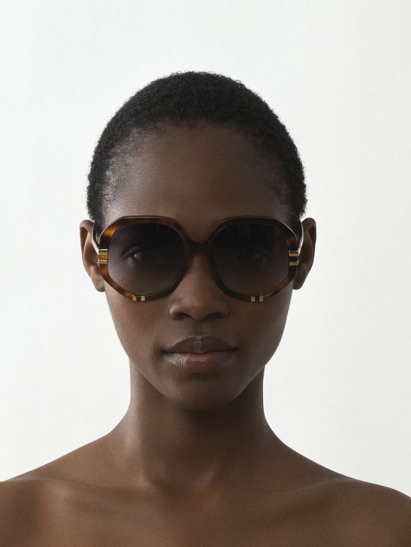 Okulary Przeciwsłoneczne Chloe West Niebieskie | CHE-SR14559