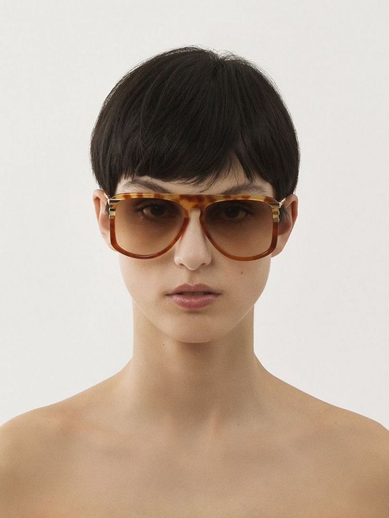 Okulary Przeciwsłoneczne Chloe West Small Havana Patchwork | CHE-SR14521