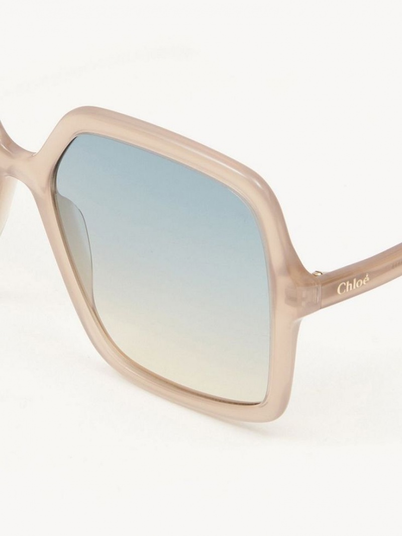 Okulary Przeciwsłoneczne Chloe Zelie Brązowe Beżowe | CHE-SR14551