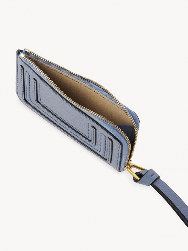 Portmonetki Chloe Marcie Small Jasny Niebieskie | CHE-SR14314