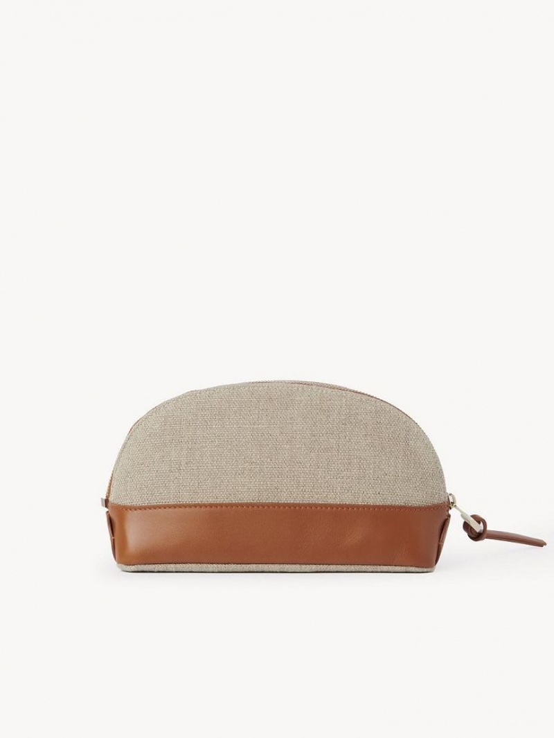 Pouches Chloe Sense Makeup Brązowe | CHE-SR14325