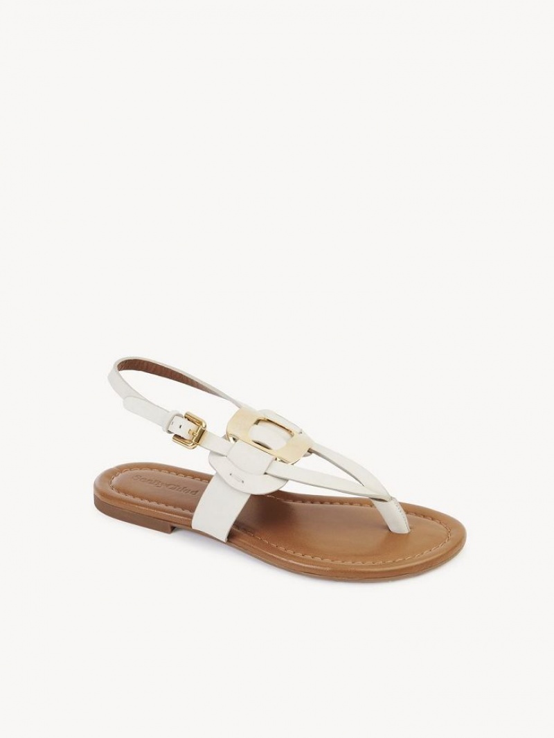 Sandały Chloe Chany Białe | CHE-SR14845