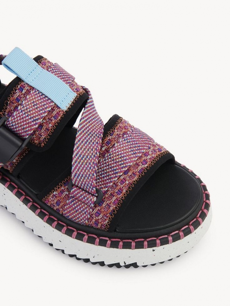 Sandały Chloe Lilli Płaskie Różowe | CHE-SR14167
