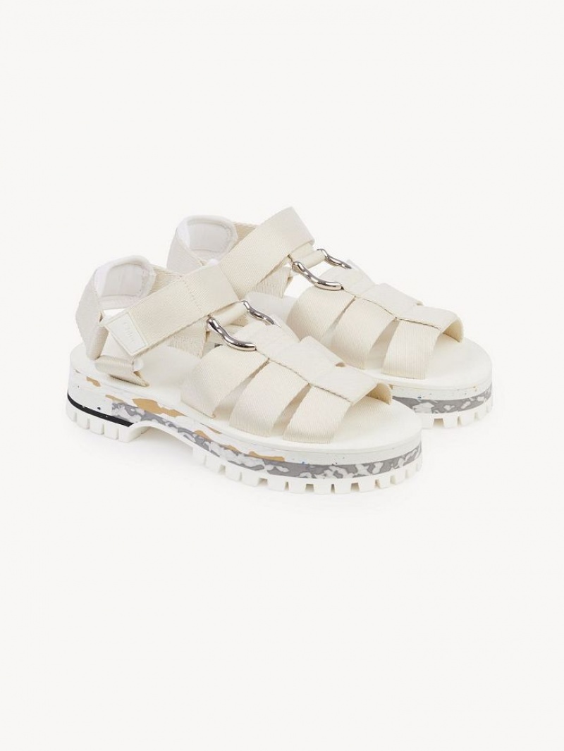 Sandały Chloe Nikie Active Płaskie Szare | CHE-SR14178