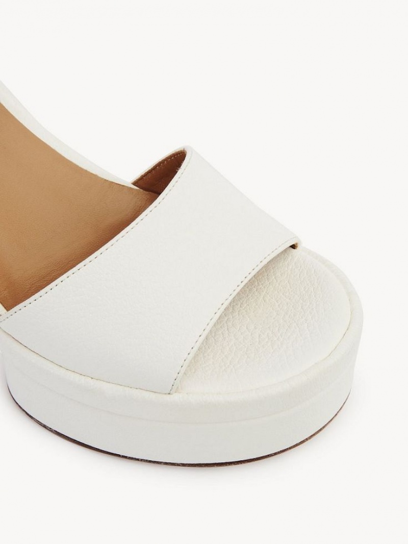 Sandały Chloe Odina High-heel Białe | CHE-SR14184
