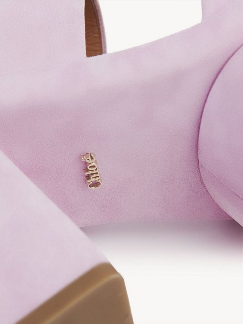 Sandały Chloe Odina High-heel Fioletowe | CHE-SR14183