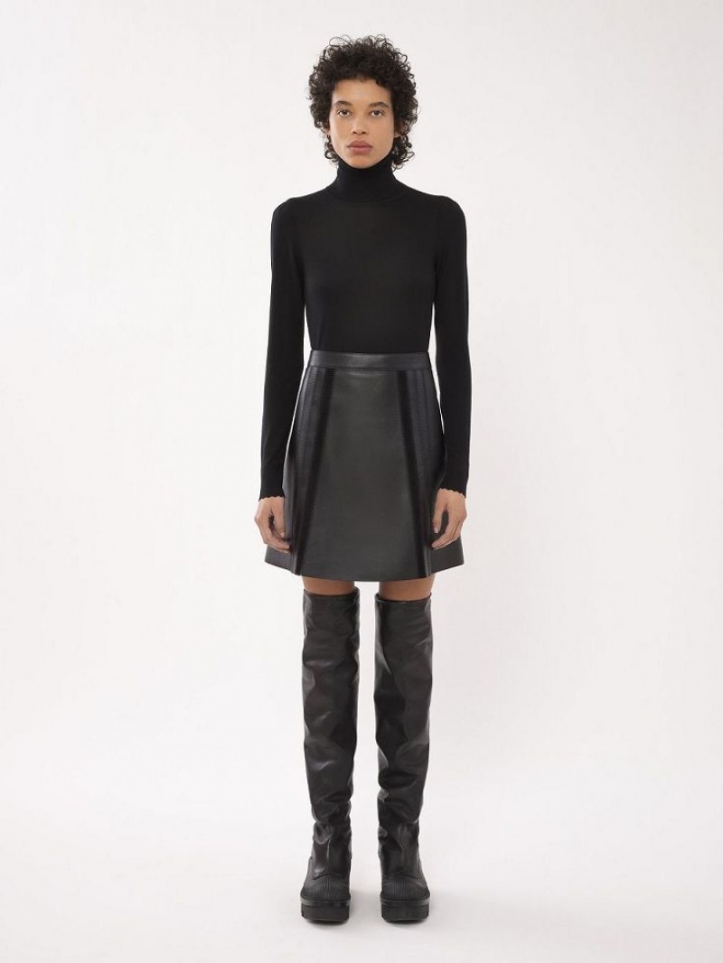 Spódnice Chloe Mini Czarne | CHE-SR14092
