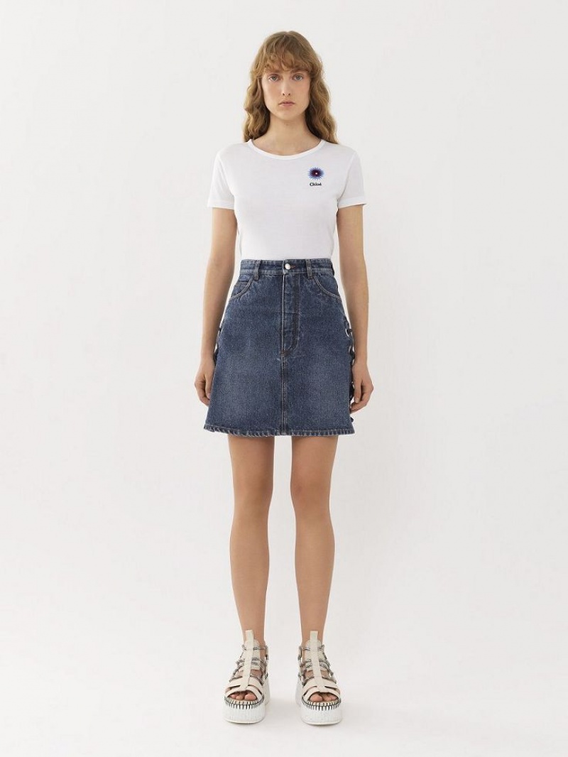 Spódnice Chloe Mini Niebieskie | CHE-SR14084