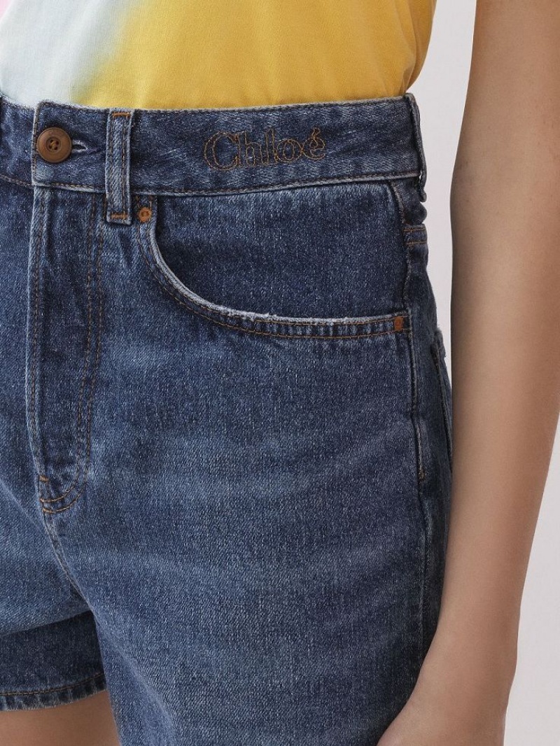 Spodenki Chloe Dukuno Denim Niebieskie | CHE-SR13979