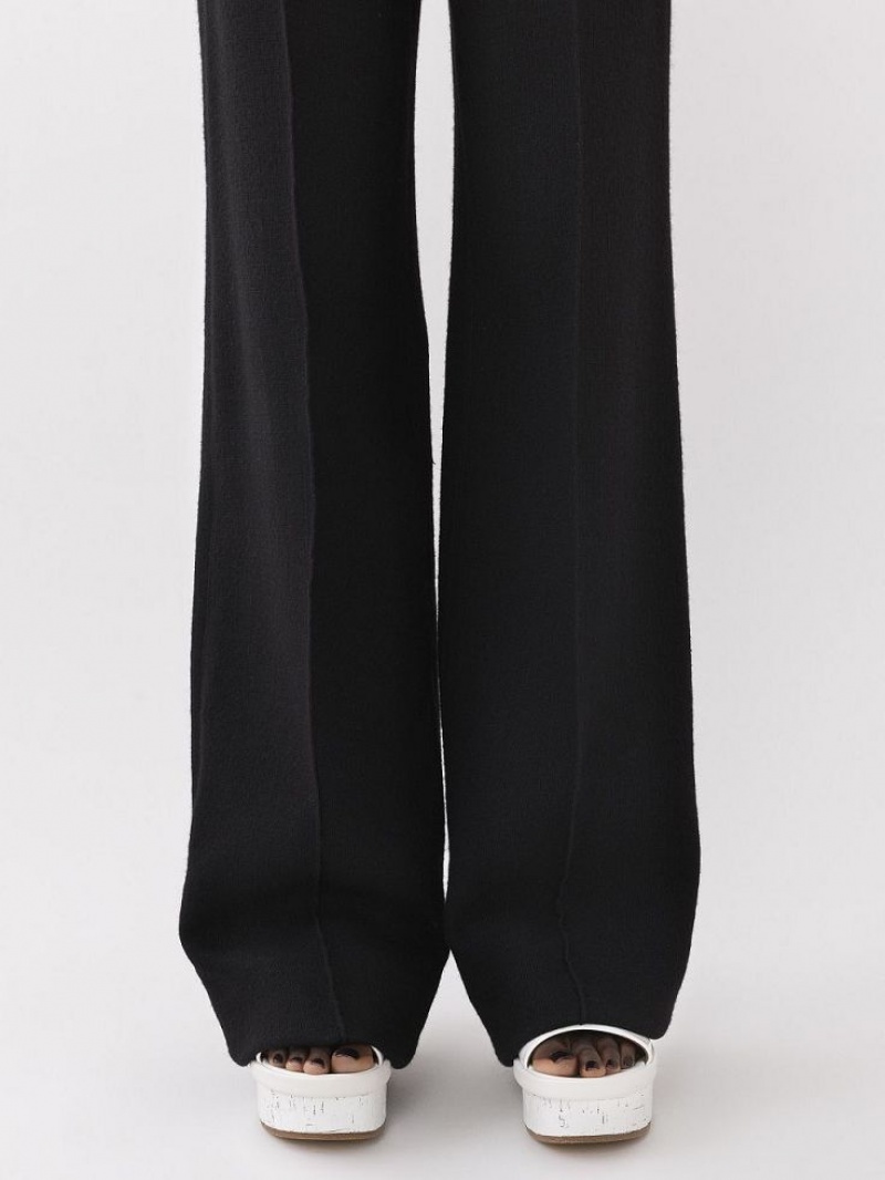 Spodnie Chloe Szerokie-leg Czarne | CHE-SR13989