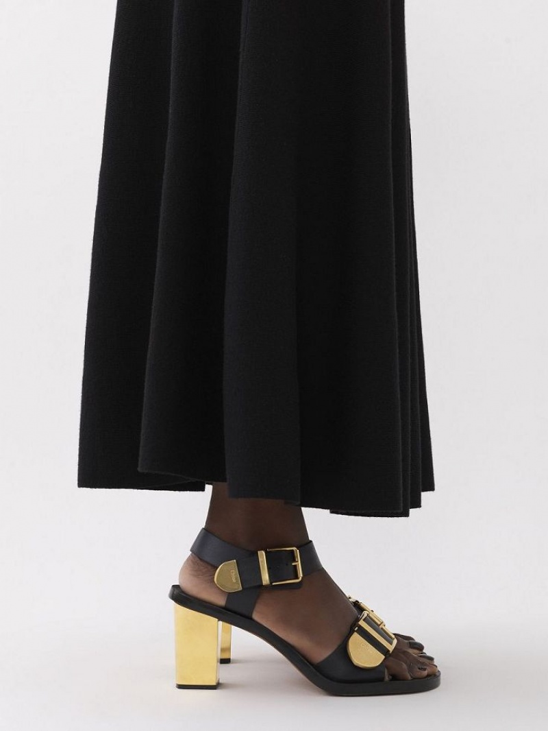 Sukienka Chloe Flared Maxi Kolorowe Brązowe | CHE-SR13849