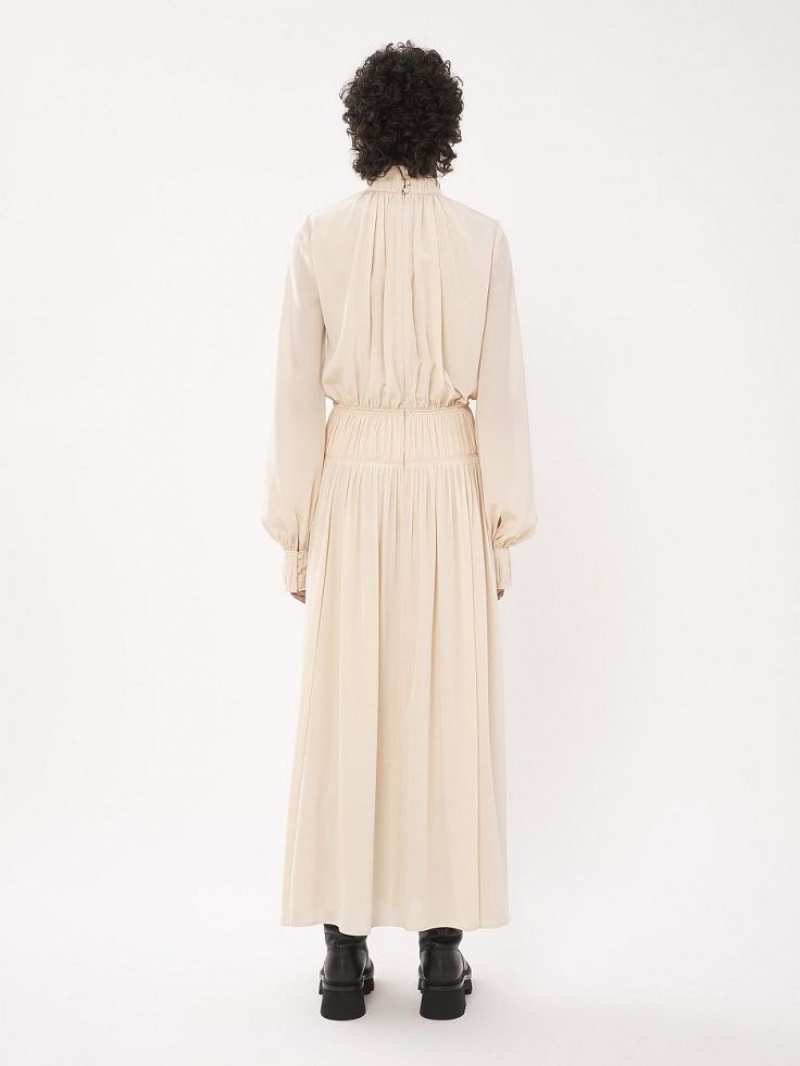 Sukienka Chloe High-neck Flare Różowe | CHE-SR13854