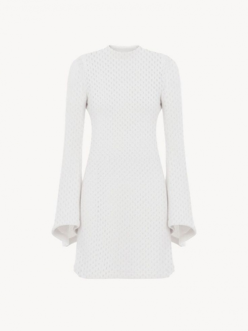 Sukienka Chloe Krótkie Tunic Białe | CHE-SR13837