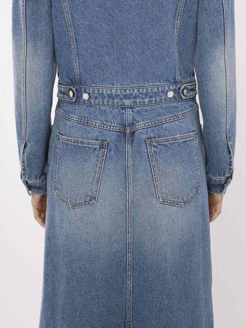 Sukienka Chloe Long Shirt Niebieskie | CHE-SR13866