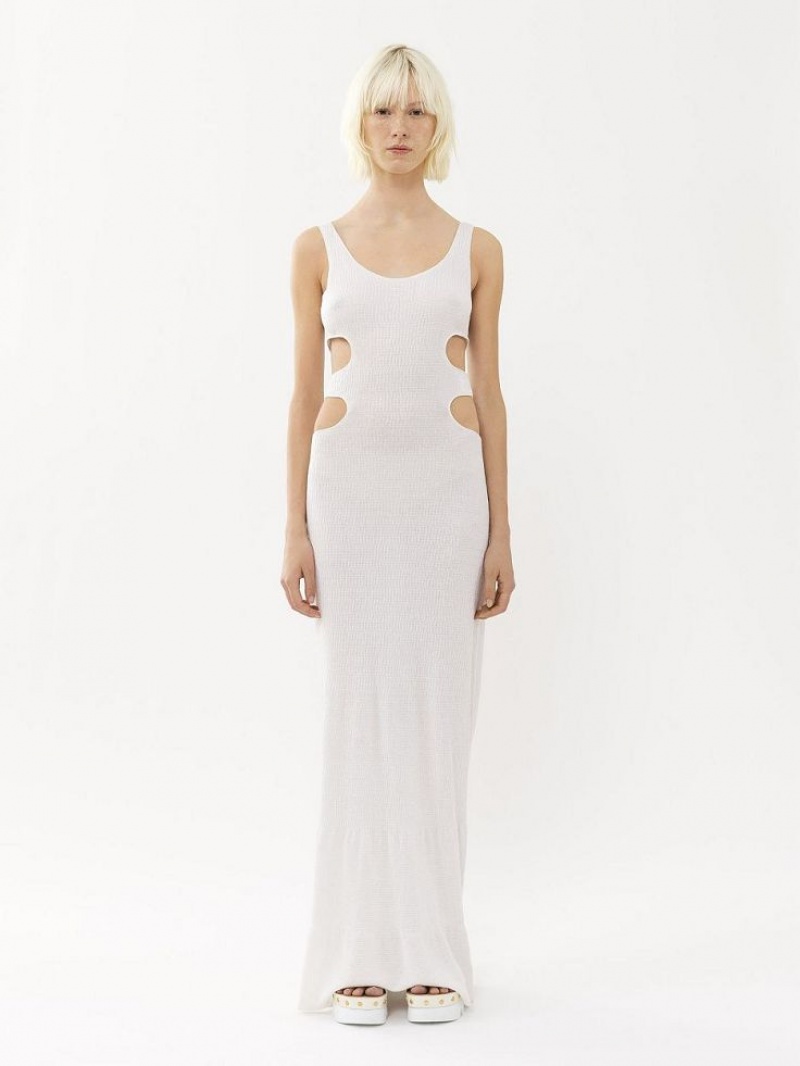 Sukienka Chloe Long Tank Białe | CHE-SR13834