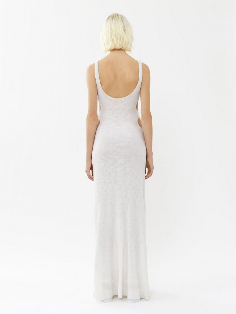 Sukienka Chloe Long Tank Białe | CHE-SR13834