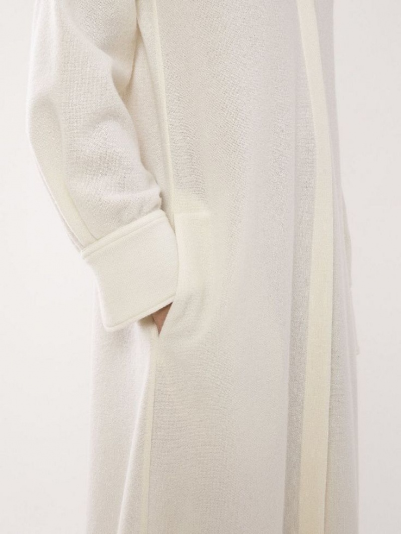 Sukienka Chloe Midi Shirt Białe | CHE-SR13865