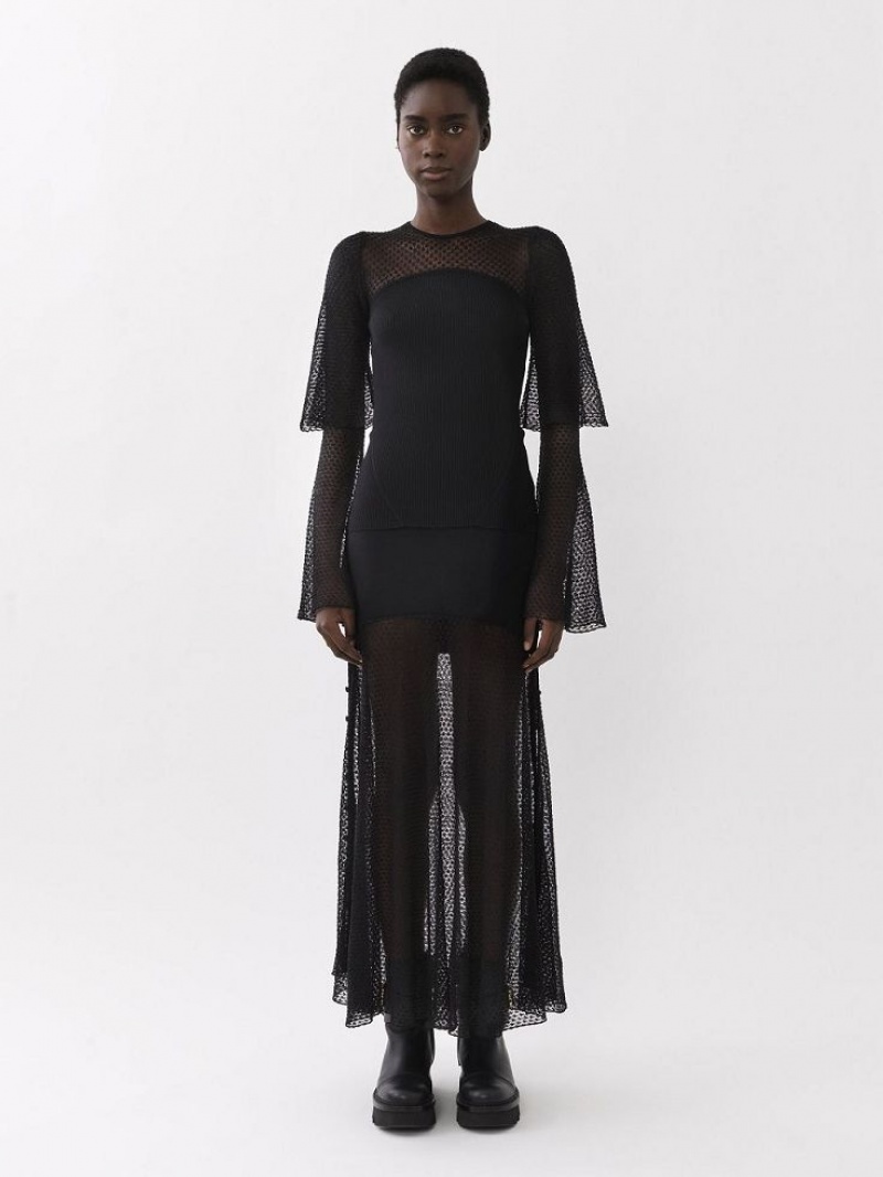 Swetry Chloe Fitted Czarne | CHE-SR13872