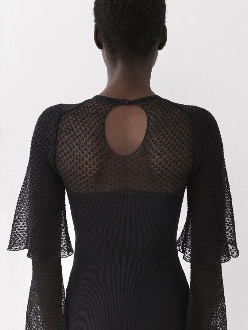 Swetry Chloe Fitted Czarne | CHE-SR13872