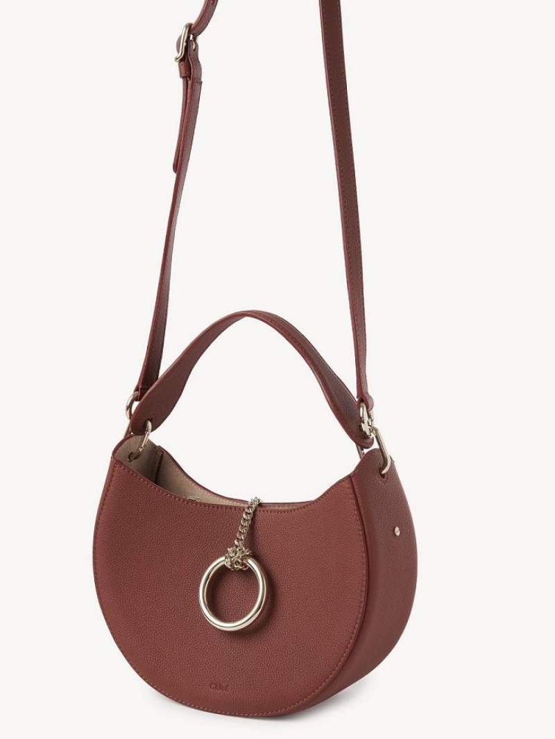 Torba Crossbody Chloe Arlène Small Hobo Brązowe | CHE-SR13604