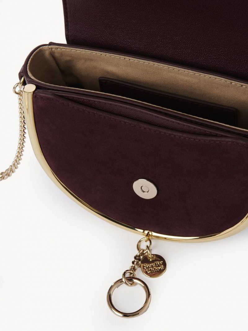Torba Crossbody Chloe Mara Evening Bordowe | CHE-SR14722