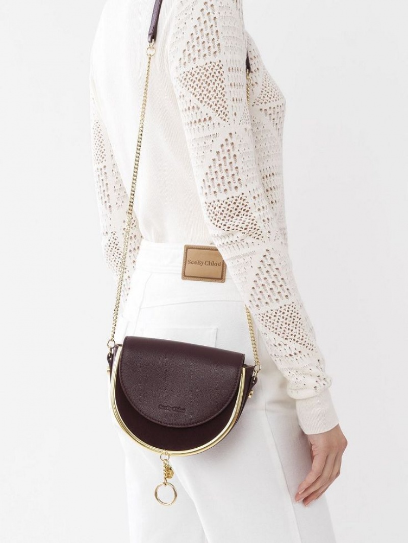 Torba Crossbody Chloe Mara Evening Bordowe | CHE-SR14722
