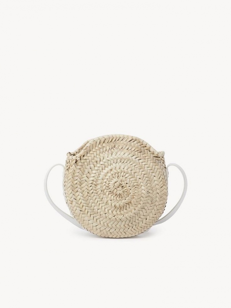 Torba Crossbody Chloe Marcie Basket Białe | CHE-SR13572