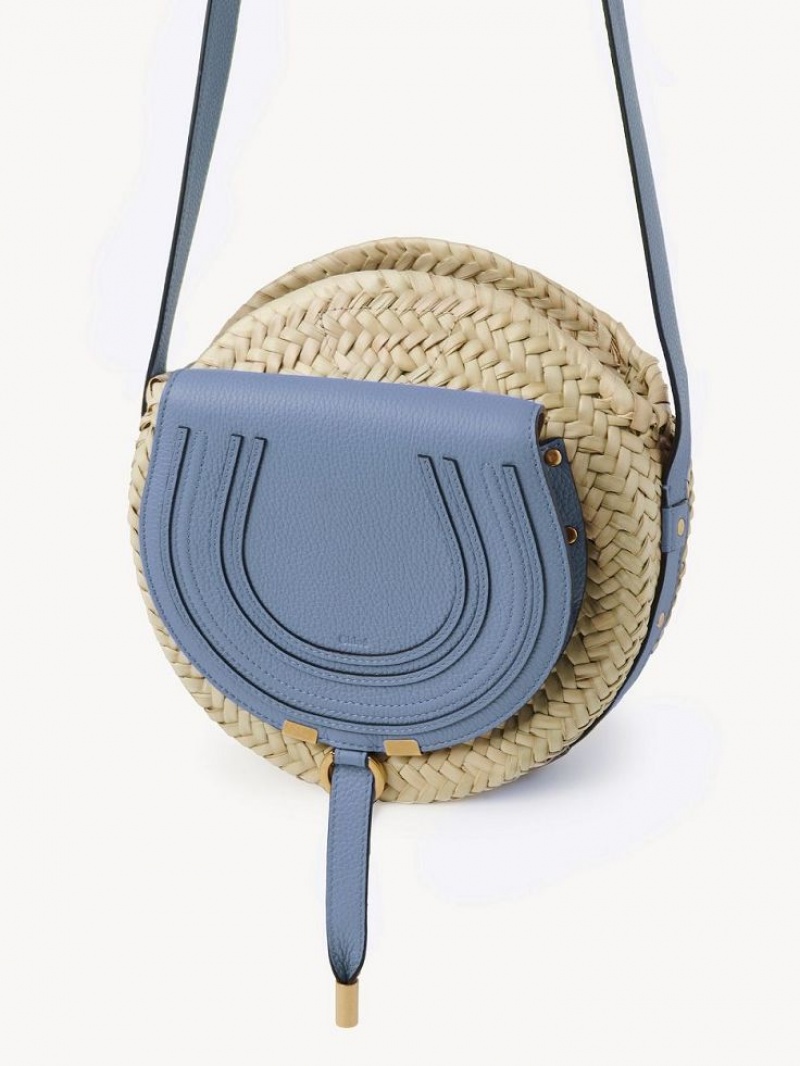 Torba Crossbody Chloe Marcie Basket Jasny Niebieskie | CHE-SR13477