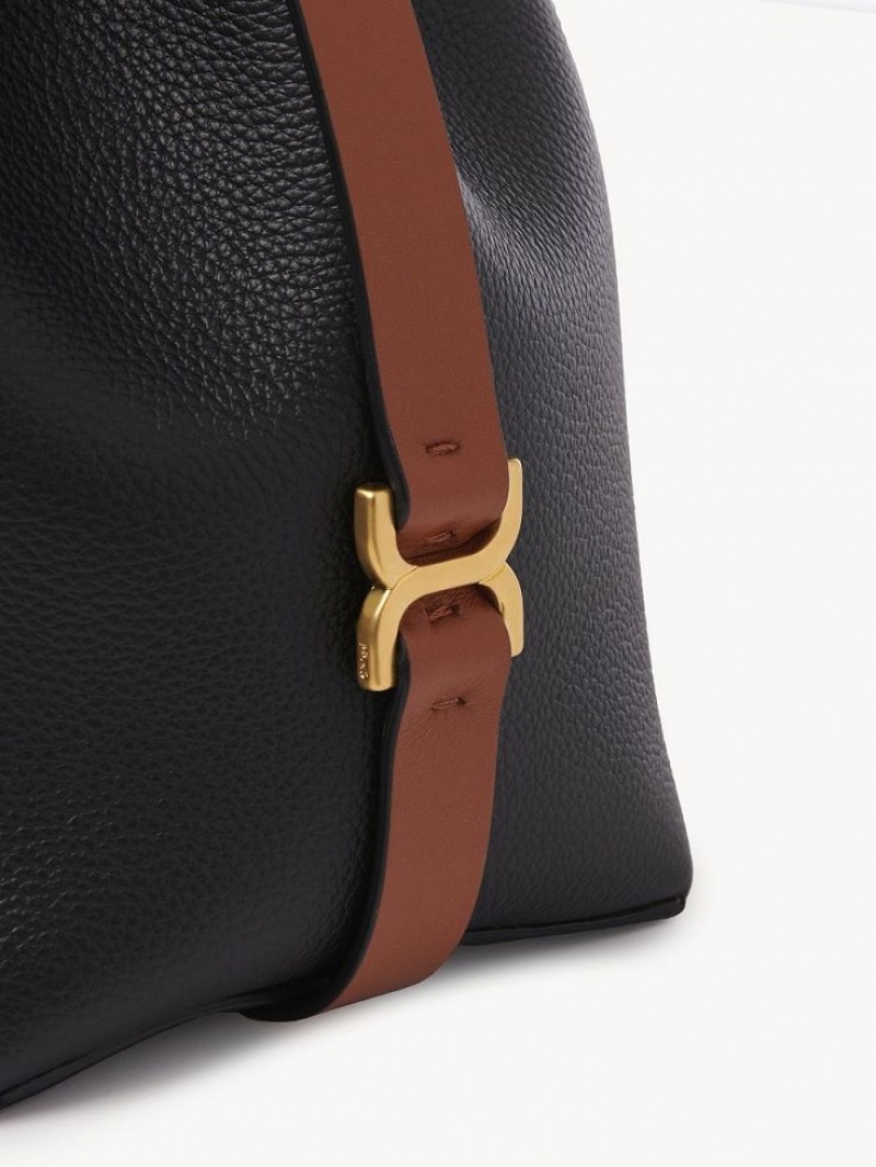 Torba Crossbody Chloe Marcie Bucket Czarne | CHE-SR13590