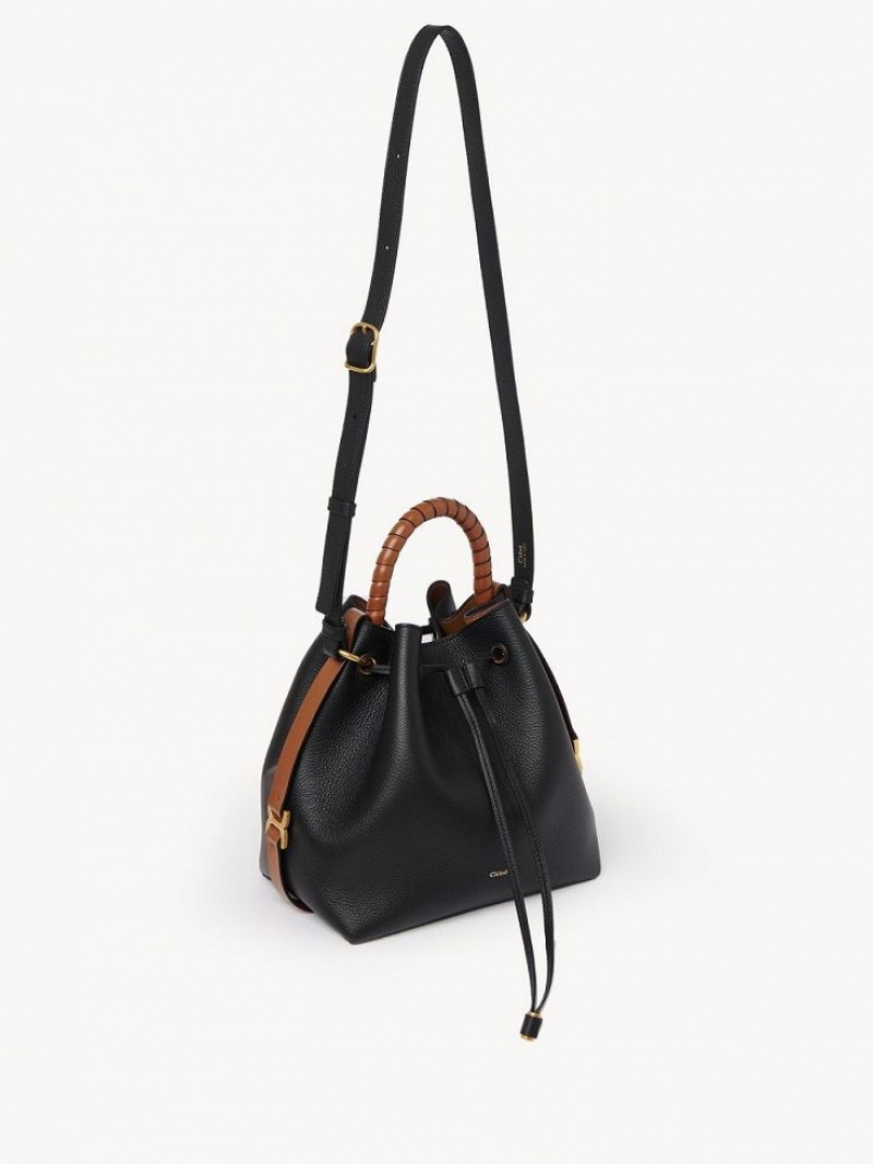 Torba Crossbody Chloe Marcie Bucket Czarne | CHE-SR13590