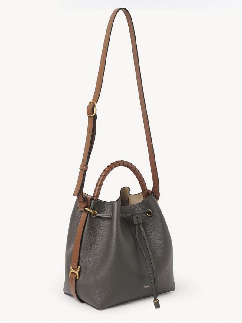 Torba Crossbody Chloe Marcie Bucket Szare | CHE-SR13460