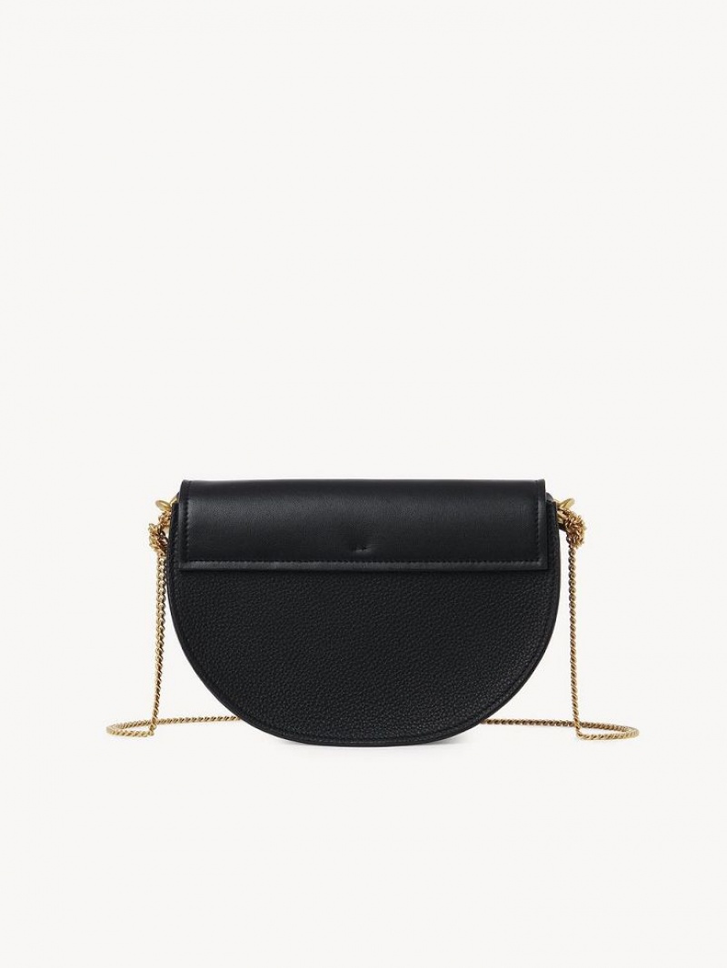 Torba Crossbody Chloe Marcie Chain Flap Czarne | CHE-SR13591