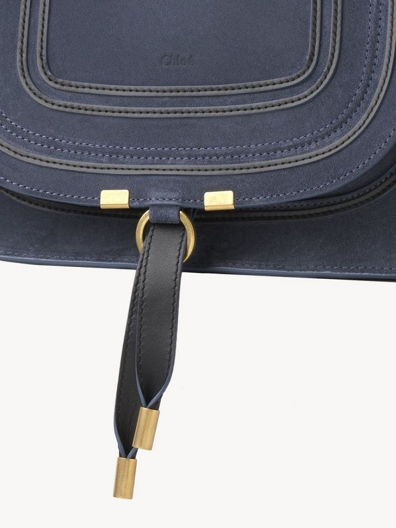 Torba Crossbody Chloe Marcie Double Carry Jasny Szare Granatowe | CHE-SR13517
