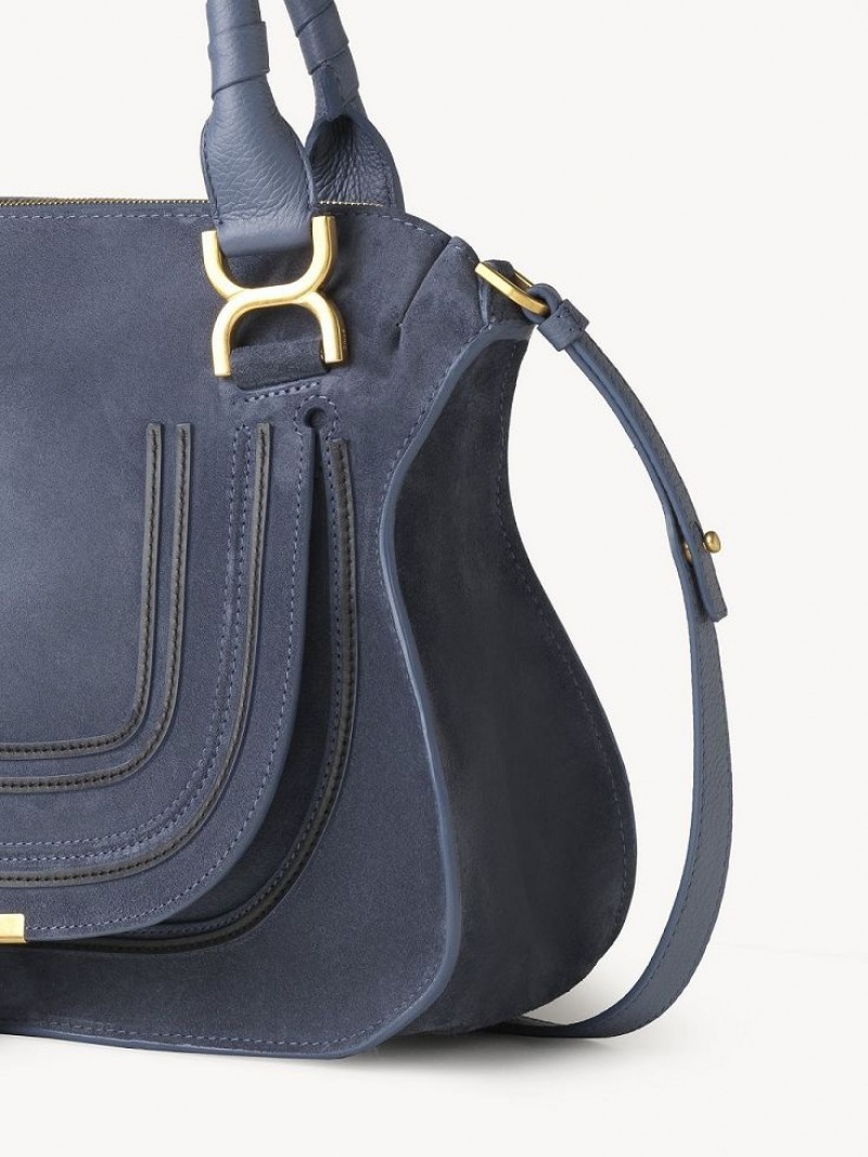Torba Crossbody Chloe Marcie Double Carry Jasny Szare Granatowe | CHE-SR13517