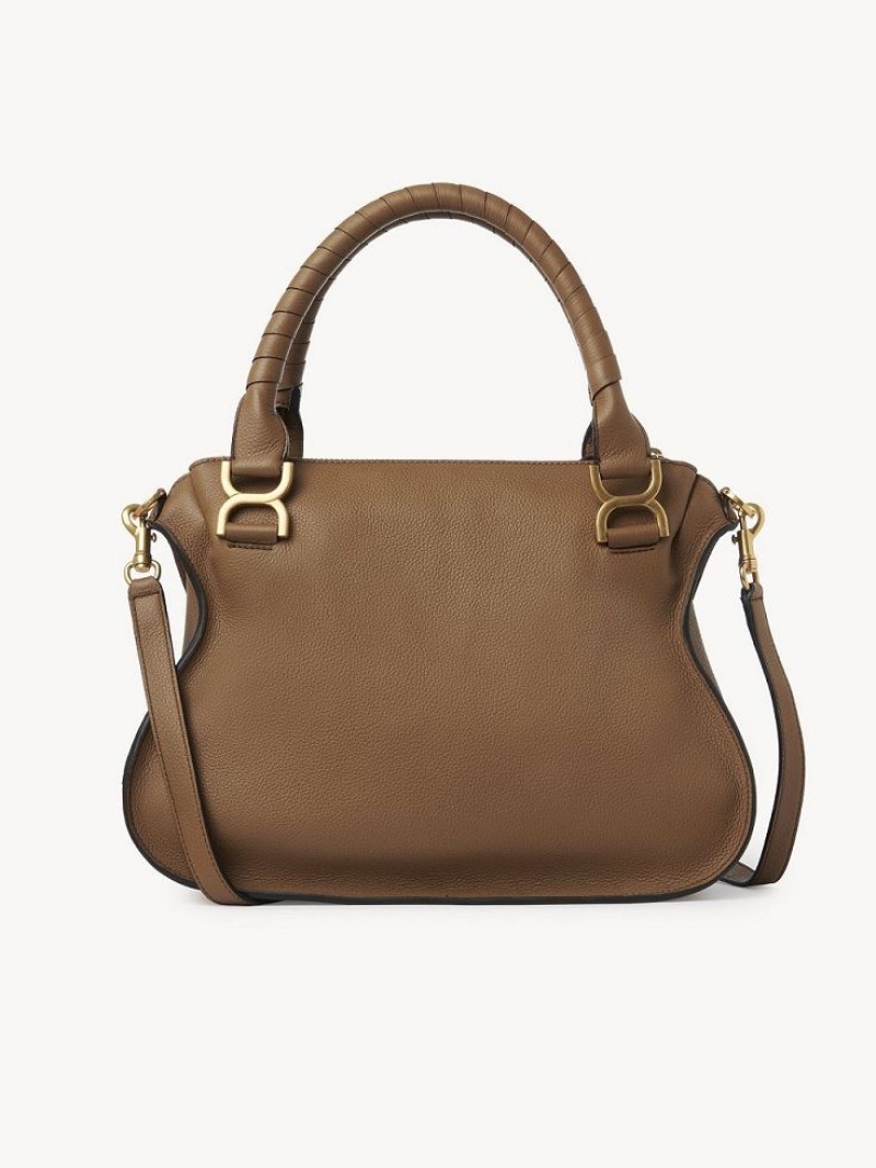 Torba Crossbody Chloe Marcie Double Carry Beżowe | CHE-SR13600