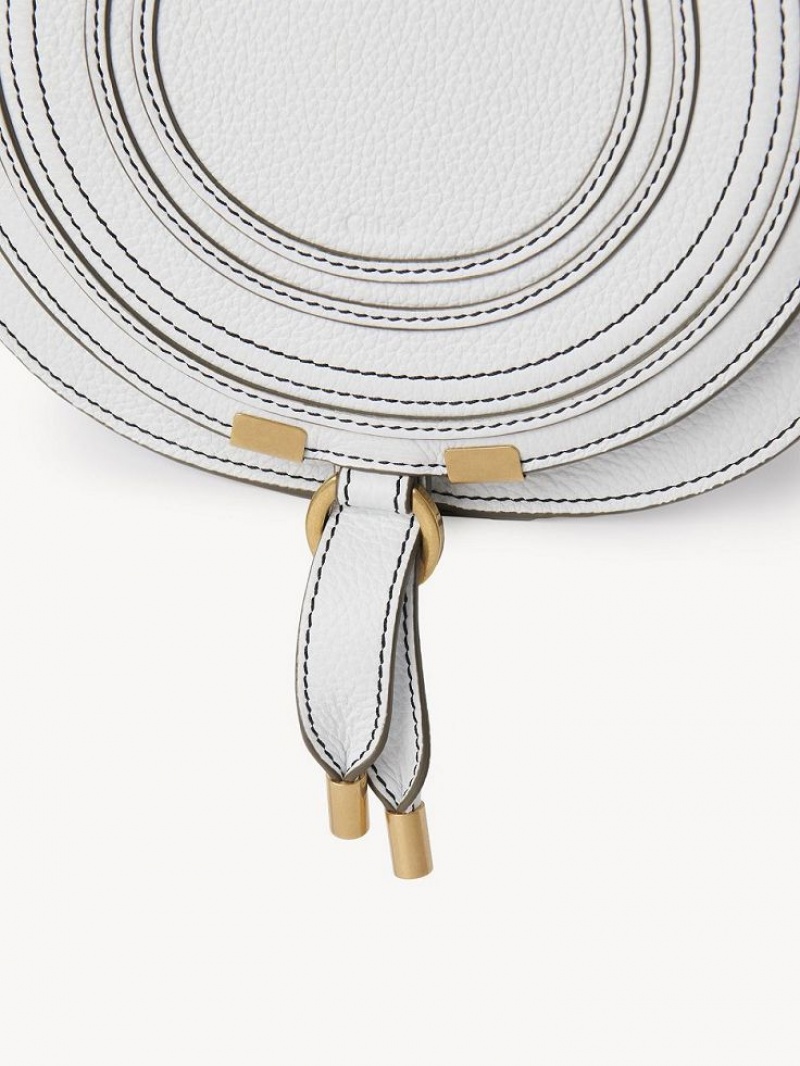 Torba Crossbody Chloe Marcie Small Białe | CHE-SR13502