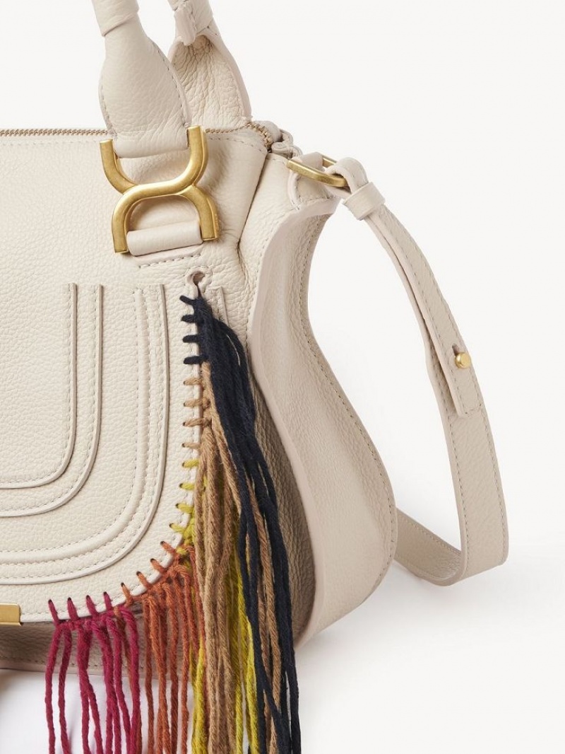 Torba Crossbody Chloe Marcie Small Double Carry Beżowe | CHE-SR13473