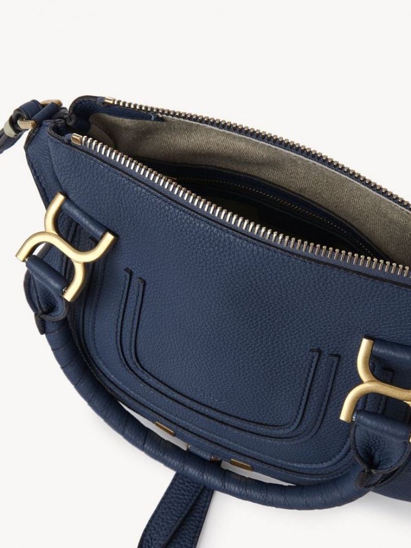 Torba Crossbody Chloe Marcie Small Double Carry Granatowe | CHE-SR13484