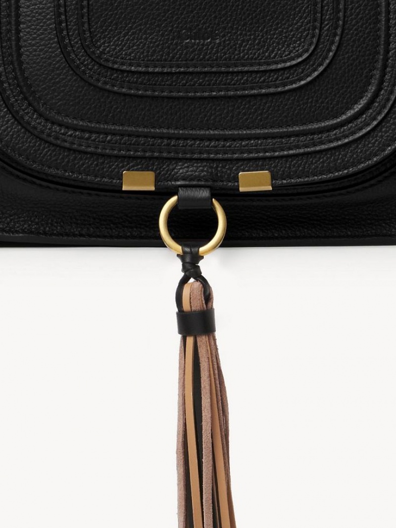 Torba Crossbody Chloe Marcie Small Double Carry Czarne | CHE-SR13489