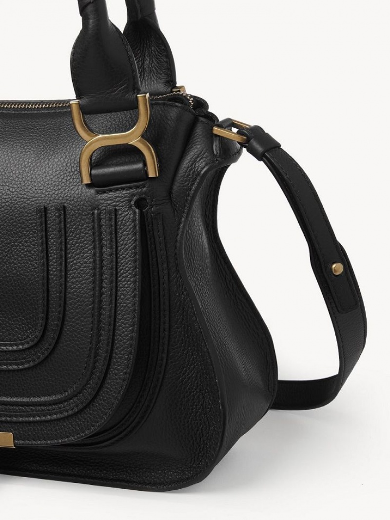 Torba Crossbody Chloe Marcie Small Double Carry Czarne | CHE-SR13489