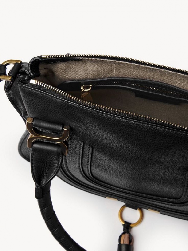 Torba Crossbody Chloe Marcie Small Double Carry Czarne | CHE-SR13489