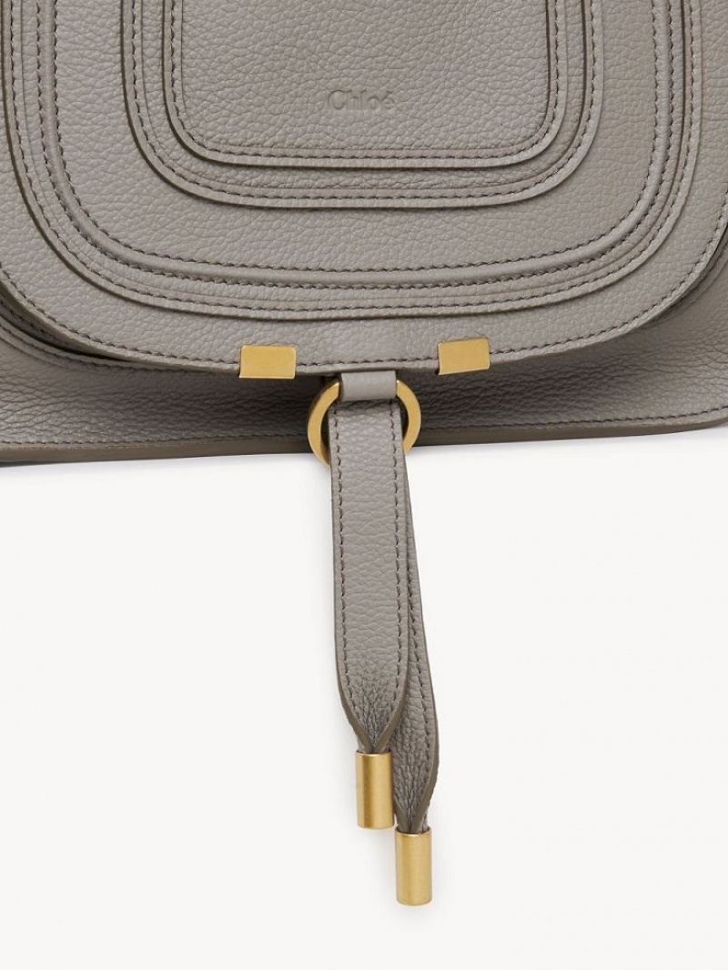 Torba Crossbody Chloe Marcie Small Double Carry Szare | CHE-SR13547