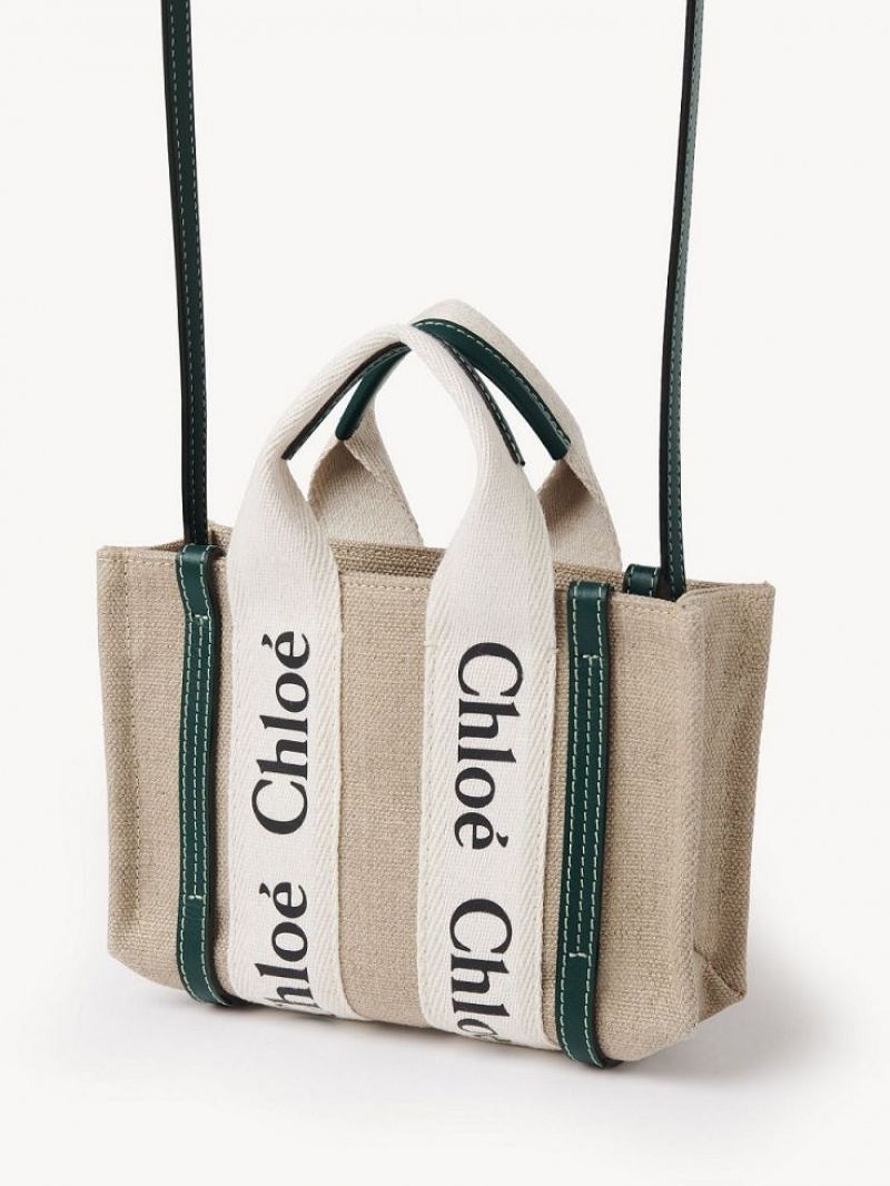Torba Crossbody Chloe Mini Woody Ciemny Turkusowe | CHE-SR13500