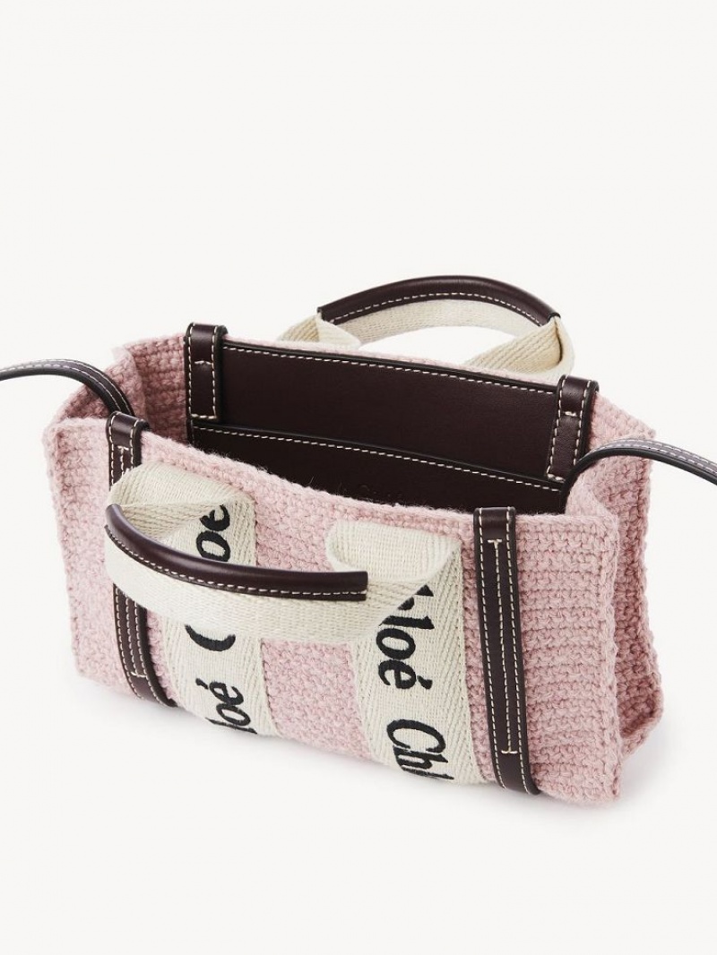 Torba Crossbody Chloe Mini Woody Różowe | CHE-SR13464