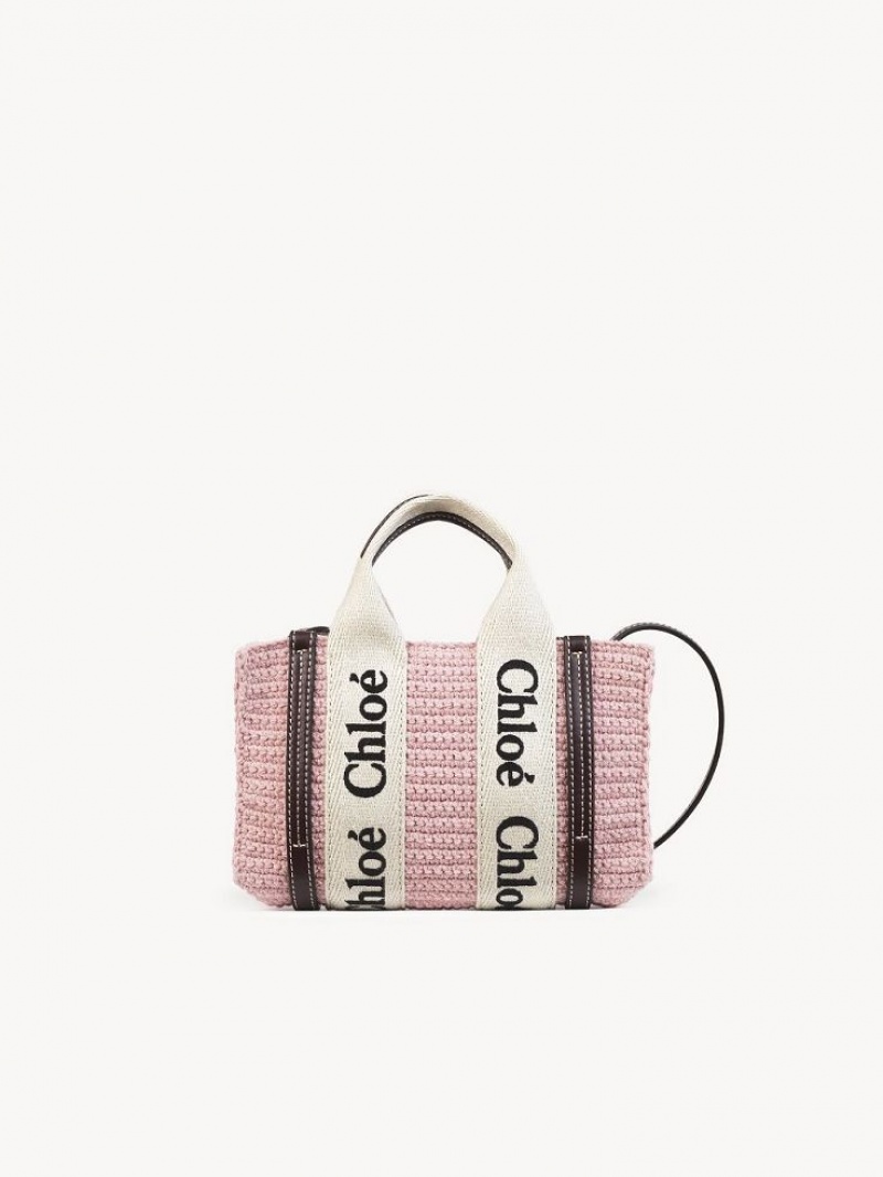 Torba Crossbody Chloe Mini Woody Różowe | CHE-SR13464