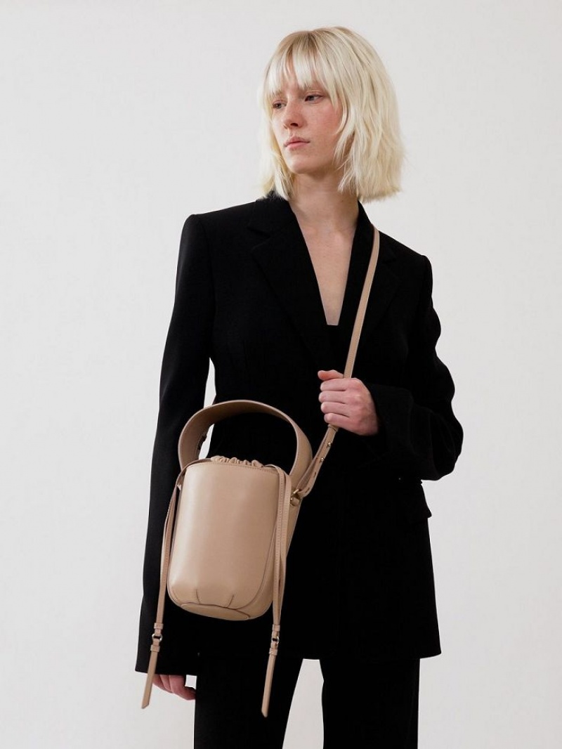 Torba Crossbody Chloe Sense Bucket Beżowe | CHE-SR13573