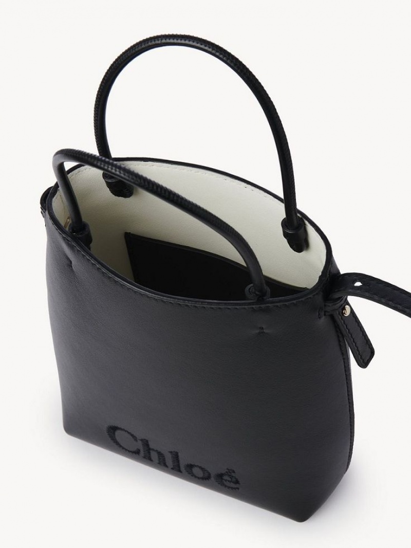 Torba Crossbody Chloe Sense Micro Czarne | CHE-SR13582