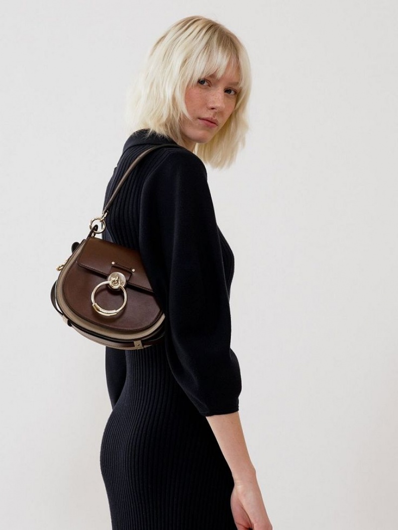Torba Crossbody Chloe Small Tess Brązowe | CHE-SR13574