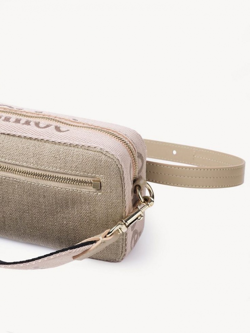 Torba Crossbody Chloe Woody Belt Beżowe | CHE-SR13606